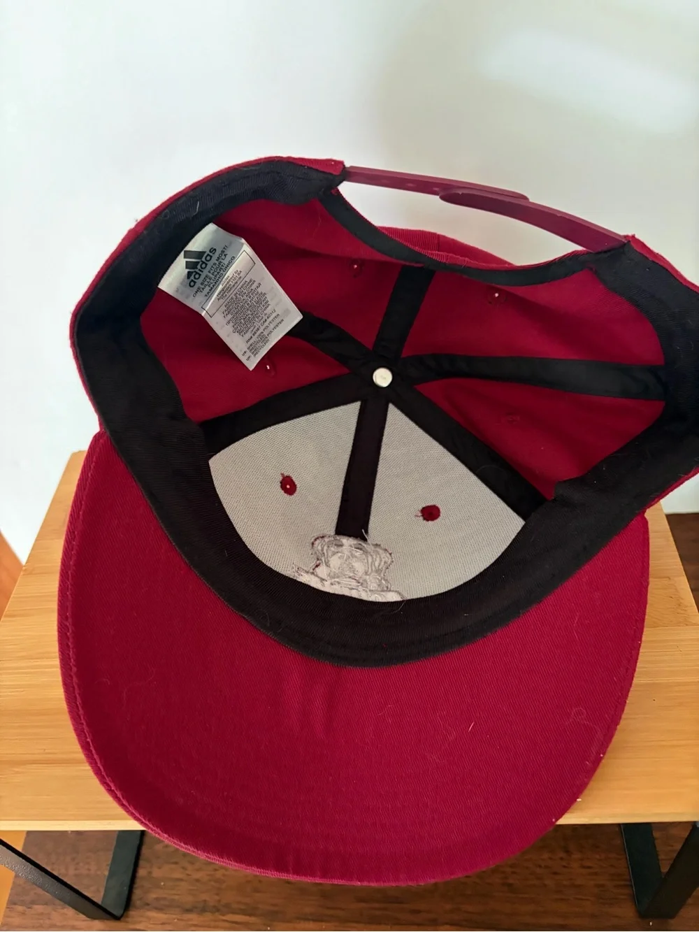 Aquinas Saints College Adidas Dog Logo maroon Baseball Cap. Adjustable. Catholic